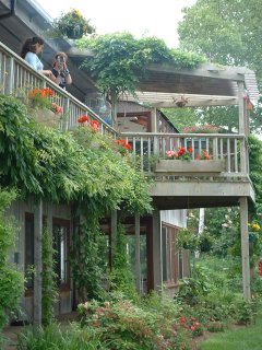 Mr. Ueffing's back porch
