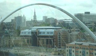 Top view of M. Bridge from the Baltic Contemporary Arts Museum