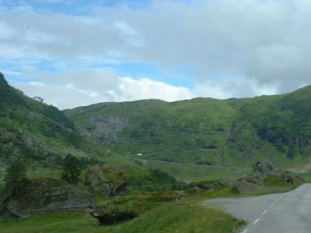 really crooked road we had to drive up