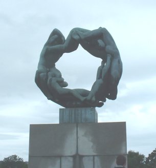 The Wheel of Life - figures entwined in a circle, never ending
