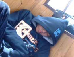 aww.. Tai asleep - finally
