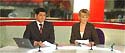 Jon Sopel and Louise Minchin (Click to visit the News 24 website)