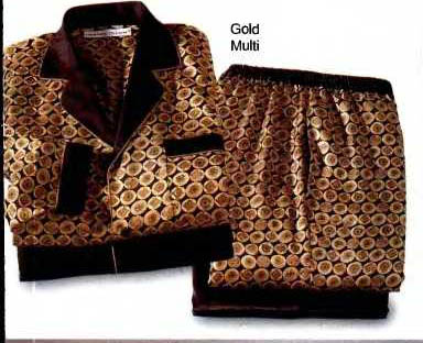 Leo's Gold design satin Pants