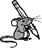 graphic of mouse with feather pen