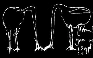 Is it just me, or does that handwriting look like bird crap?