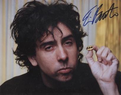 Tim Burton, proving that Robert Smith is not, in fact, the only guy with a sense of style.