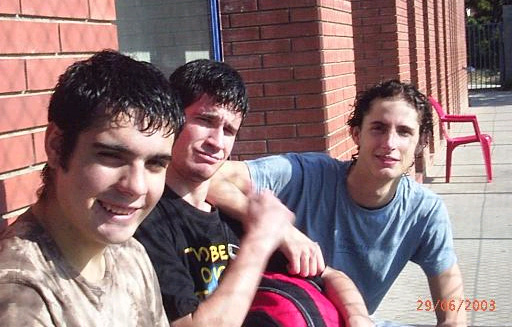 David Calvo, Ferran i Joan fent temps fins l'hora del partit