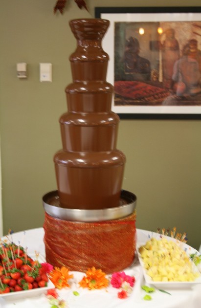 Large Chocolate Fountain @ Christmas Party