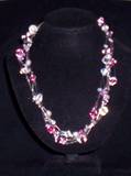 pink & clear crystal invisible