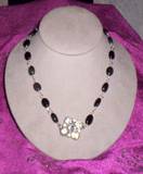 3 n 1 rainbow obsidian and vintage rhinestone