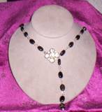 3 n 1 rainbow obsidian and wintage rhinestone