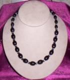 vintage black plastic with black fiber optic beads