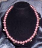 New Jade & black crystal with vintage rhinestone pin