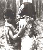 Ananga (Babita) and Chutki (Sandhya Roy) in " Ashani Sanket "