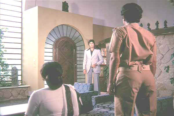 Amitabh , Shashi and Neerupa Roy in " Deewar "
