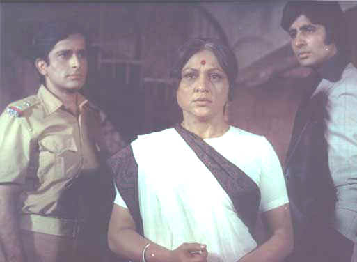 Amitabh , Shashi and Neerupa Roy in " Deewar "