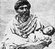 Villager with a dying son in " Debi "