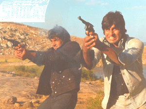 Amitabh , Dharmendra in " Sholey "