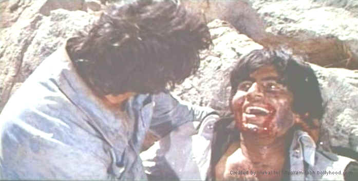 Dharmendra and Amitabh in " Sholey "