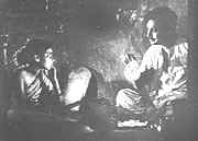 Nandalal ( Anil Chatterjee) and Ratan (Chandana Banerjee) in " Postmaster "