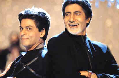 Amitabh and Shaharuk in " Khabhi Khushi Khabhi Kam "