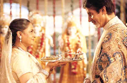 Amitabh and Jaya in " Khabhi Khushi Khabhi Gam "