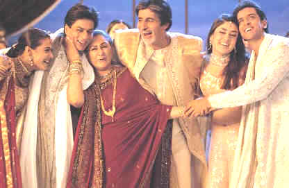 Kajol, Shaharuk, Jaya, Amitabh, Karina and Hritick in " Khabhi Khushi Khabhi Gam "