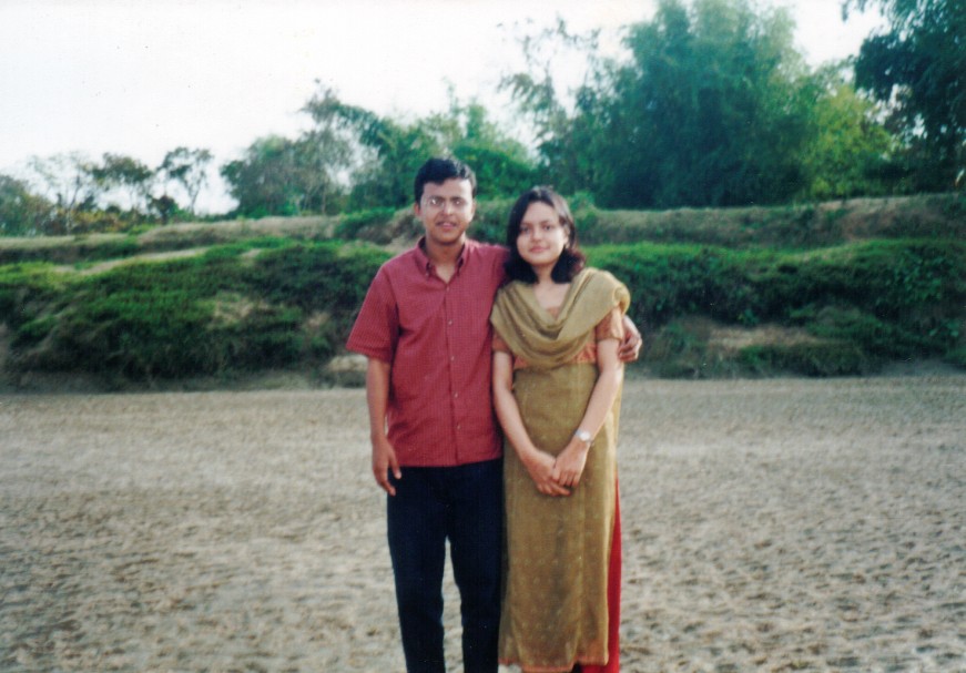 Me With my sister at Our Hometown