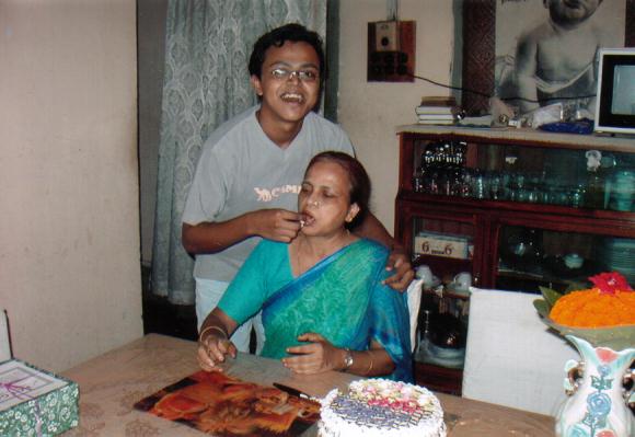 Me With My mother at my mothers birthday