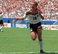 Klinsmann celebrating for his 1st goal against South Korea