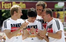 Klinsmann and his coaching colleague in the German National Team