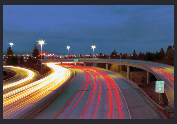 Building on themes of travel and transportation, this design appeals to audiences on the move. We've all seen images similar to this. The notion of a freeway interchange recalls changing one's path along a journey.