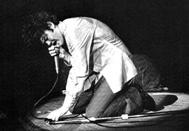 Micky singing in concert