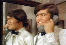 Micky on the phone in "Your Friendly Neighborhood Kidnappers"