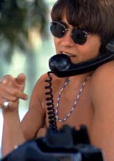 Davy on the phone