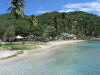 Getting off the ferry at Bequia