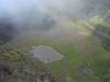 The lake inside the crater.......well it's more like a humongous puddle...