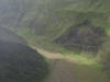 Part of the wall of the crater.