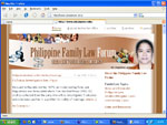 Philippine Family Law Forum screenshot