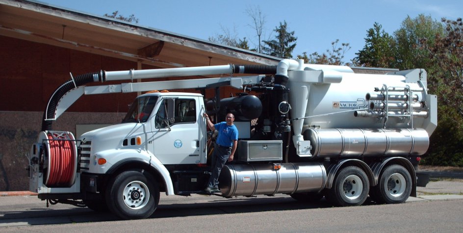 Chris with his new $250,000&nbsp; work truck.&nbsp; He's so proud of it. 