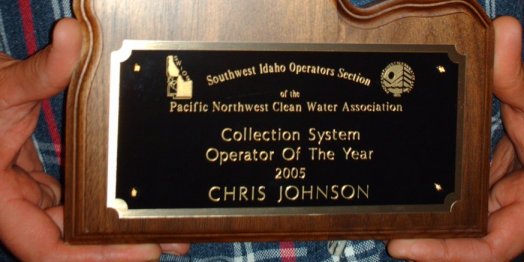 close up of award