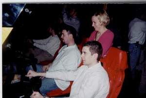Steve, Mike and Melissa at Dave and Busters
