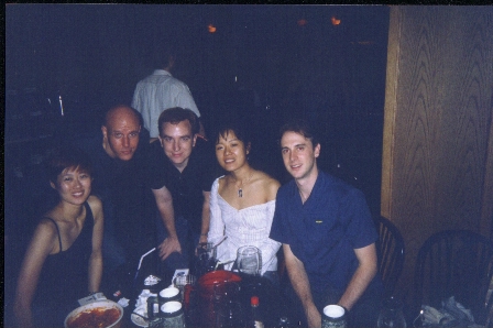 Zoe, Mike, me, and some people whose names I forget