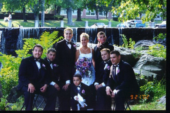 Lauren with Andy's ushers