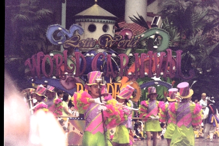 Start of the World Carnival parade