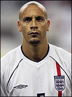 England's Rio Ferdinand