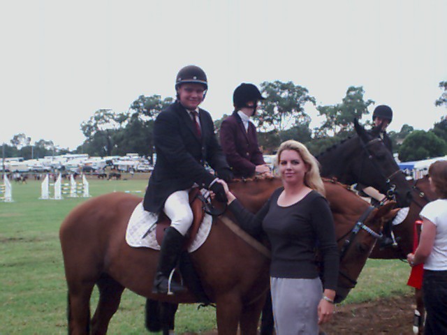 George Johnson winning the Junior Jumping Equitation at Castle Hill Show.