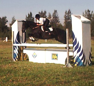 Christine Johnson on Blackie at SSJC