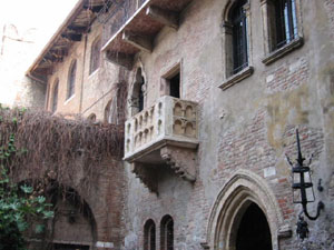 Juliet's Balcony From Shakespeare's Romeo and Juliet