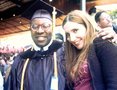 Ken at graduation day with Saana